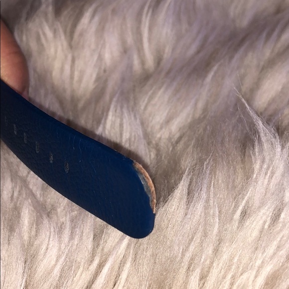Apple Watch Blue Genuine Leather Band Strap - Picture 4 of 8